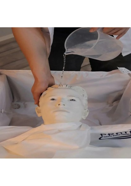 Pratik Baş Yıkama Havuzu | Yatağa Bağımlı Hastalar Için Su Geçirmez ve Baş Destekli fiyatları