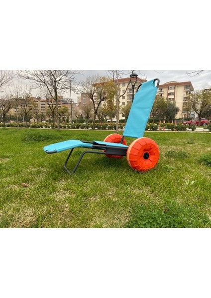 Engelli Plaj Sandalyesi | Hafif, Ce Belgeli ve 2 Teker Kolçaksız Kum ve Taşlı Zeminde Rahat Kullanım modelleri