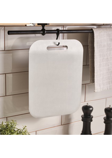 304 Paslanmaz Çelik Kesme Tahtası Inox 26 x 34 cm fiyatları