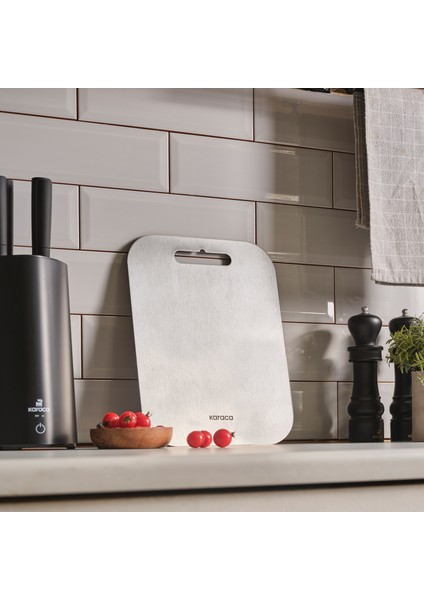 304 Paslanmaz Çelik Kesme Tahtası Inox 26 x 34 cm modelleri