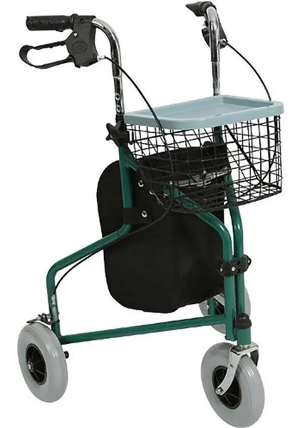 Loco Alüminyum Rollatör | Katlanabilir, 3 Tekerlekli ve Taşıma Sepetli Yapısıyla Yaşlı ve Engelliler Için Pratik Mobilite Yardımcısı PR-888