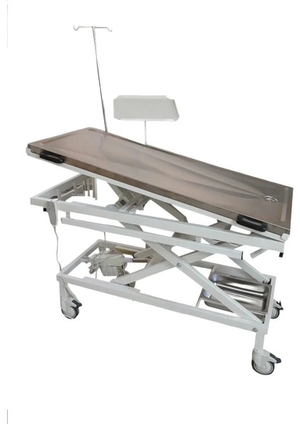 Veteriner Operasyon Masası | Çift Motorlu, Pres Baskı Paslanmaz Tabla, Aksesuar Raylı E-279/F