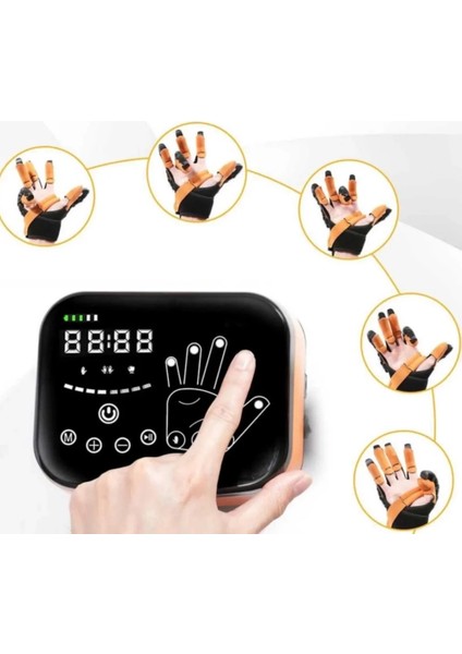 Robotik El Rehabilitasyon Cihazı | Otomatik Çapraz Parmak Egzersizi ile Felç ve Travma Sonrası Hızlı Iyileşme Desteği C12 (Çift El) indirimleri