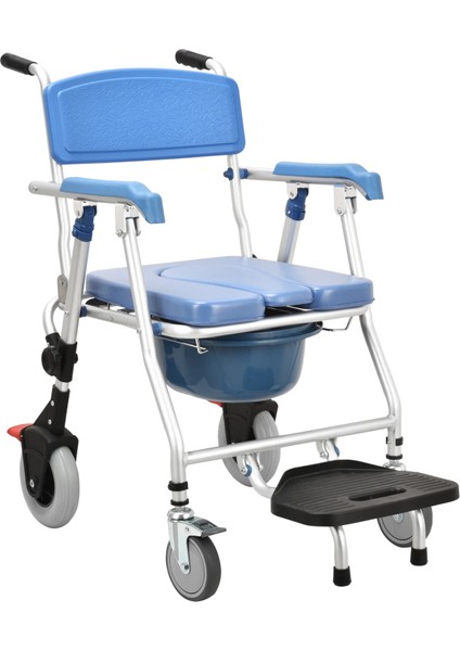 Respirox Banyo Özellikli Seyyar Tuvalet | Katlanabilir Pedallı, Hafif ve Frenli Tasarım Rlts-02 modelleri