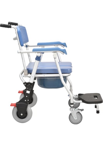 Respirox Banyo Özellikli Seyyar Tuvalet | Katlanabilir Pedallı, Hafif ve Frenli Tasarım Rlts-02 fırsatları