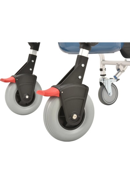 Respirox Banyo Özellikli Seyyar Tuvalet | Katlanabilir Pedallı, Hafif ve Frenli Tasarım Rlts-02