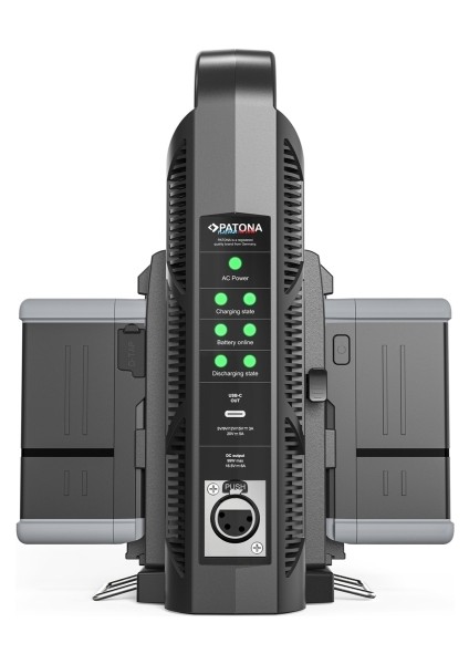 1726 Platinum Profesyonel Çift V-Mount Batarya Şarj Cihazı Usb-C PD100W Destekli fiyatları
