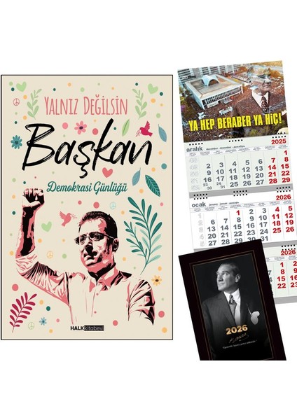 Yalnız Değilsin Başkan ve Gemici Duvar Takvimi-Yhbyh - Istikbal 2026 Ajanda