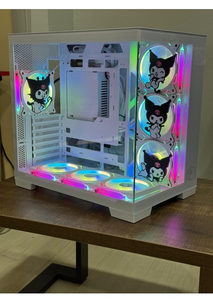 Gametech Kuromi Karakterli 7 Argb Fanlı Akvaryum Kasa Beyaz fiyatları