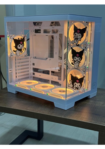 Gametech Kuromi Karakterli 7 Argb Fanlı Akvaryum Kasa Beyaz fırsatları