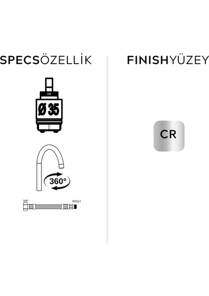 Eviye Bataryası Robin Kare Boru 47978 SS304 modelleri