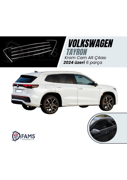 Vw Tayron Uyumlu Cam Alt Çıtası 6 Prç. 2024 Üzeri P.çelik