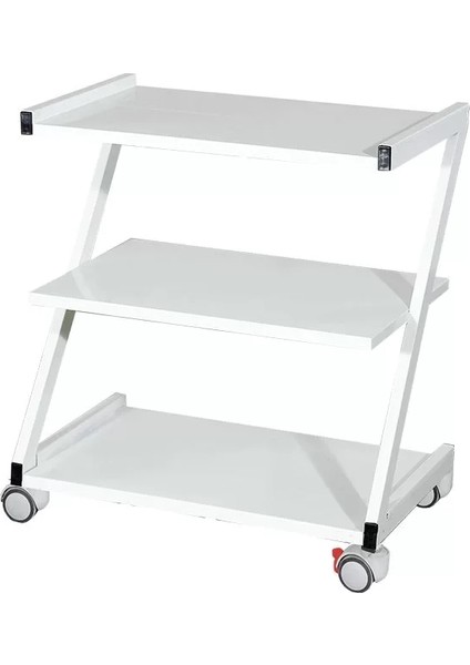 Cihaz Arabası | Z Tipi, Üç Katlı Metal Gövde, Antistatik Tekerlekli E-231/B