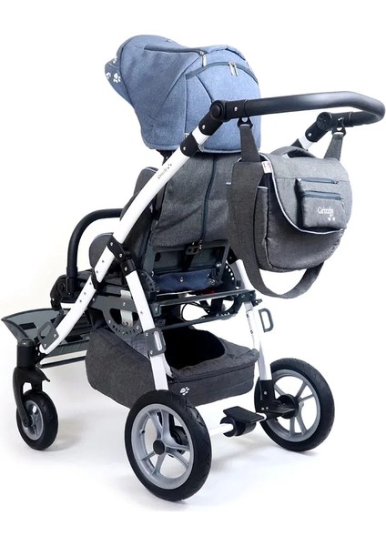 Mywam Grizzly Engelli Çocuk Puseti | Çift Yönlü Montaj, Yatar Sırtlık, Tam Destekli Sistemli 45 kg Taşıma Kapasiteli