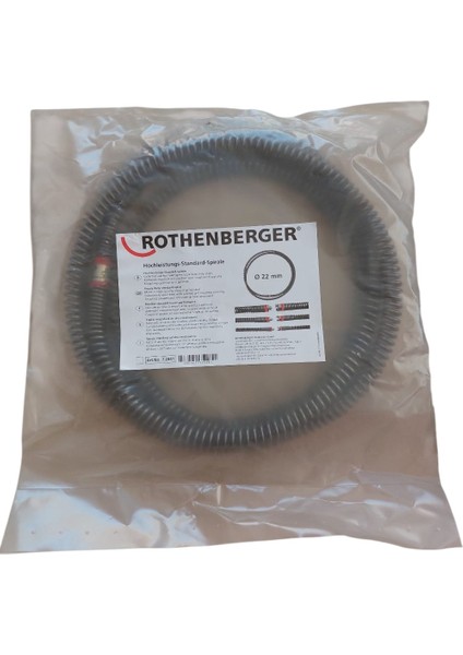 22 mm Orjinal Boru Temizleme ve Tıkanıklık Açma Spirali