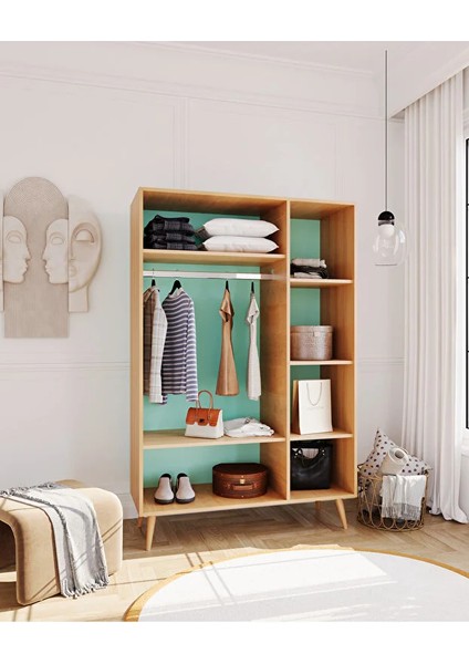 Milano Gardırop | Elbise Dolabı Üç Kapaklı Dolap