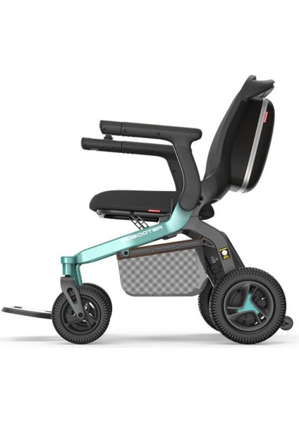 Robooter Akülü Tekerlekli Sandalye Yeşil | Hafif Alüminyum Gövde, Fırçasız Motor ve 25 Km Menzilli Ergonomik Sürüş Desteği E40-20 fiyatları