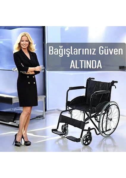 Ekonomik Müge Anlı Bağışa Uygun Tekerlekli Sandalye