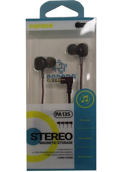 Papada PA135 Gri Renk Mikrofonlu Kulaklık