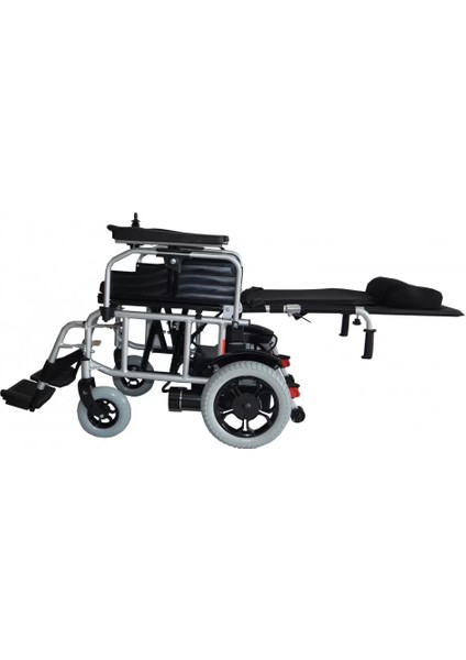 Poylin P200 Katlanabilir Akülü Tekerlekli Sandalye | Sırt Yatar ve Ayak Kalkar Özellikli, Çelik Gövde, 150 kg Taşıma Kapasiteli fırsatları