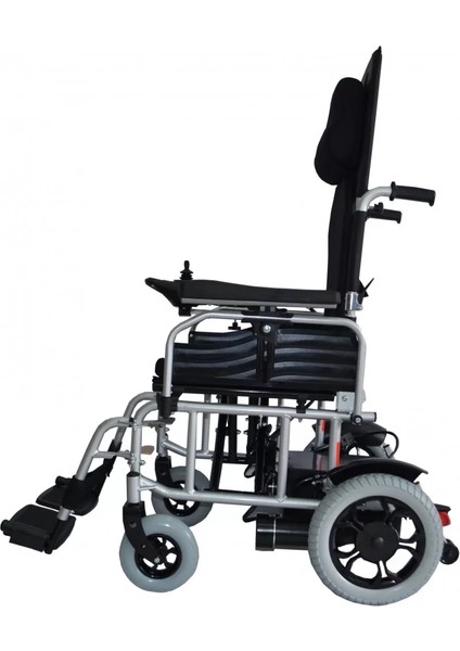 Poylin P200 Katlanabilir Akülü Tekerlekli Sandalye | Sırt Yatar ve Ayak Kalkar Özellikli, Çelik Gövde, 150 kg Taşıma Kapasiteli indirimleri