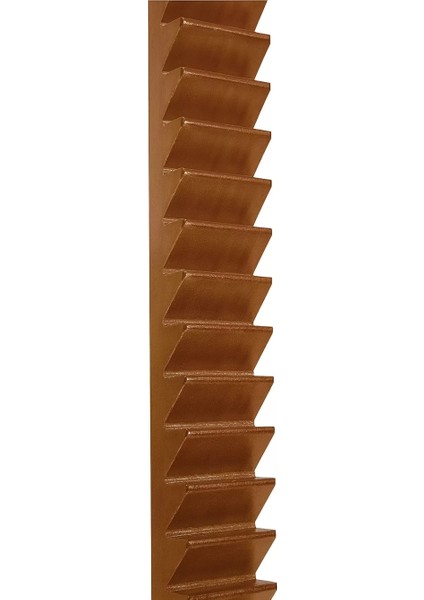 Ahşap Parmak Merdiveni 130 cm | 30 Açılı Basamaklı, Duvara Monte ve Masif Ağaç Gövde fiyatları