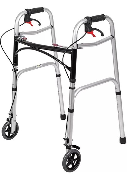 Loco Alüminyum Frenli Walker | Hafif, Katlanabilir ve Ergonomik Tasarımıyla Yaşlılar Için Güvenli Yürüme Yardımcısı PR-450