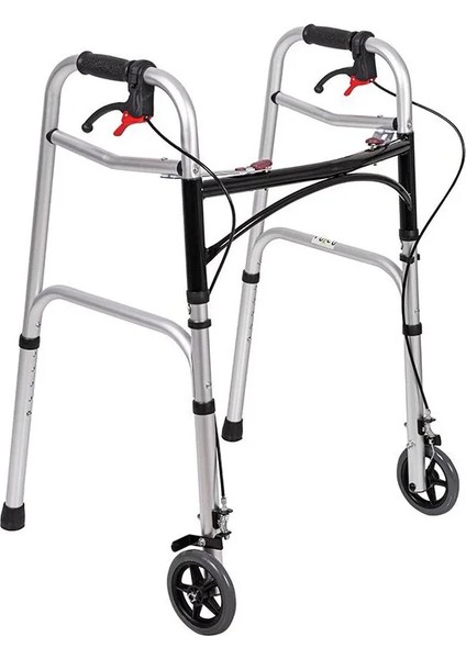 Loco Alüminyum Frenli Walker | Hafif, Katlanabilir ve Ergonomik Tasarımıyla Yaşlılar Için Güvenli Yürüme Yardımcısı PR-450 modelleri