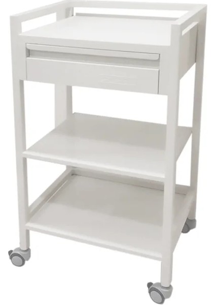 Çekmeceli Cihaz Arabası | Metal Gövde, Geniş Raf Aralıklı, Antistatik Tekerlekli E-232/G