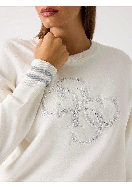 Sylvie Kadın Beyaz Triko W5BR42Z26I2-G012 fırsatları