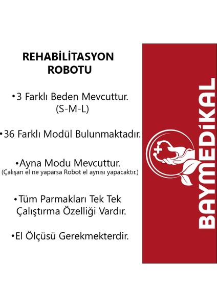 Robotik El Rehabilitasyon Cihazı | Otomatik Çapraz Parmak Egzersizi ile Felç ve Travma Sonrası Hızlı Iyileşme Desteği C12 (Tek El) indirimleri