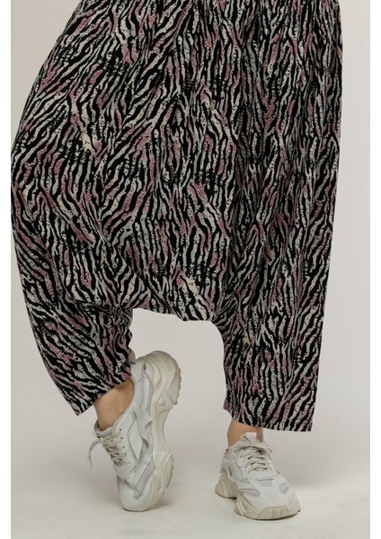 Viskon Kumaş Desenli Yöresel Şalvar