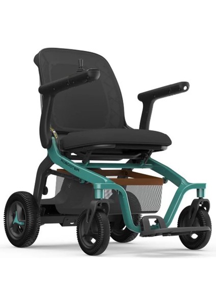Robooter Akülü Tekerlekli Sandalye Yeşil | Hafif Alüminyum Gövde, Yüksek Performanslı Fırçasız Motor ve 25 Km Menzilli Mobilite Desteği E40-10