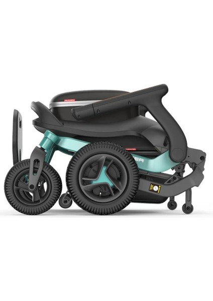 Robooter Akülü Tekerlekli Sandalye Yeşil | Hafif Alüminyum Gövde, Yüksek Performanslı Fırçasız Motor ve 25 Km Menzilli Mobilite Desteği E40-10