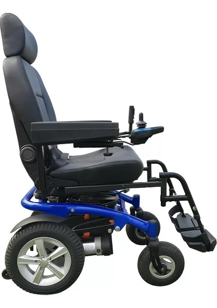 Poylin Arazi Tip Tekerlekli Sandalye | Kaptan Koltuklu, Süspansiyonlu, 360° Döner Oturum P265