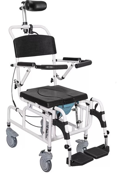 Golfi Alüminyum Tilt Klozetli Banyo Sandalyesi | Ergonomik Yapı ve Ayarlanabilir Konfor G541
