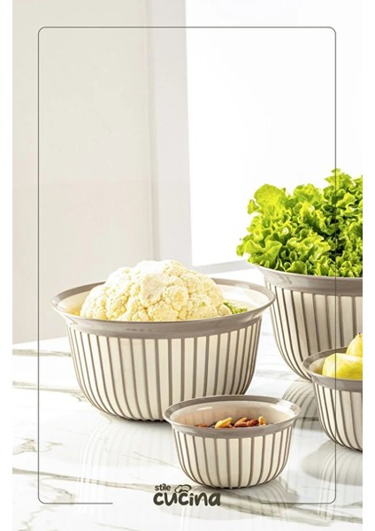 3'lü Ekonomik Linea Yuvarlak Kase Seti Yeşil 3x (1 Litre- 2 Litre- 3 Litre) fırsatları