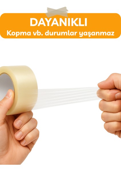 6cm x 100 Metre Koli Bandı Dayanıklı Kaliteli Yapıştırma Şeffaf Güçlü Yapıştırma Ev Ofis Bantı fiyatları
