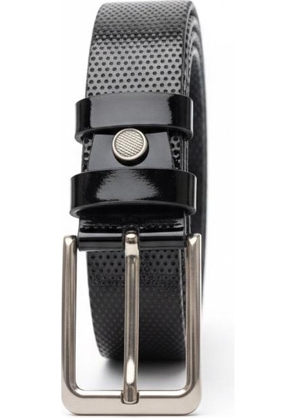 3.5cm Klasik Birinci Kalite Sunideri Parlak Rugan Kemer