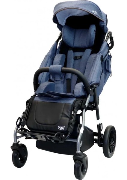 Mywam Yeti Engelli Çocuk Puseti | Katlanabilir Şase, Ayarlanabilir Derinlik ve Sırtlık, 80 kg Taşıma Kapasiteli