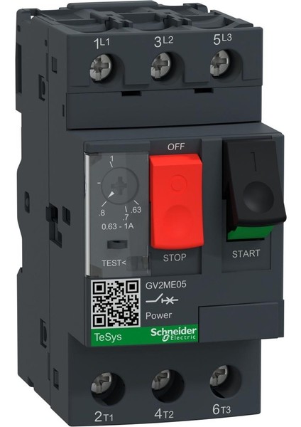Schneider GV2ME05 Motor Koruma Şalteri 0.63..1A