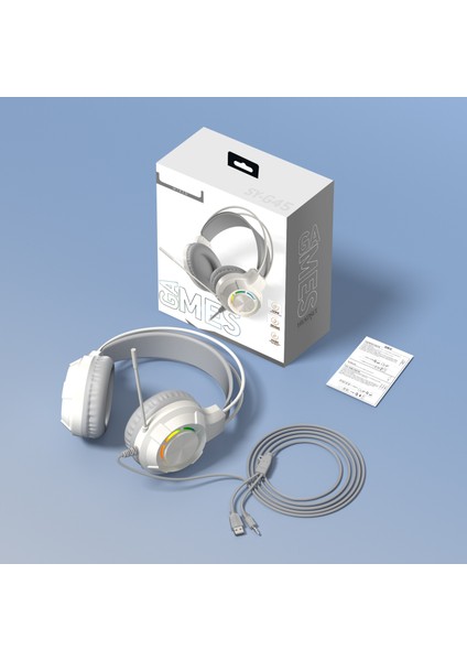 E-Spor Başa Takılan Kablolu Oyun Tavuk Yiyen Kulaklık Mikrofonlu Evrensel Bilgisayar Kulaklığı (Yurt Dışından)