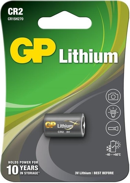 Gpcr2-U1 Cr2 3V Lityum Pil Fotoğraf Makinesi Pili Tekli Paket