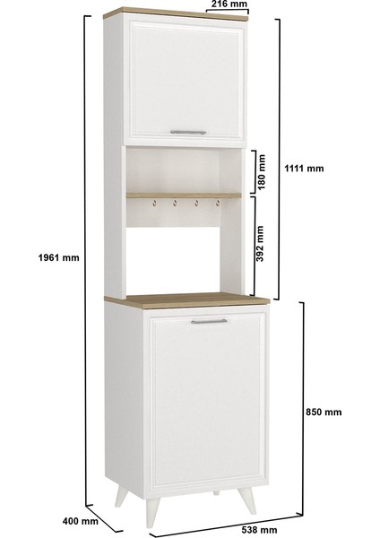 Potter 1 Kapaklı Mutfak Dolabı