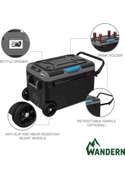 Donduruculu ve Kompresörlü Mobil Buzdolabı 50 Lt