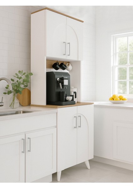 Kalira 2 Kapaklı Mutfak Dolabı Beyaz - Sepet fırsatları