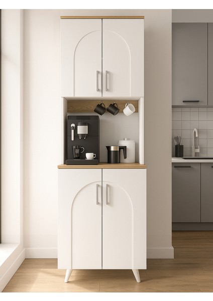 Kalira 2 Kapaklı Mutfak Dolabı Beyaz - Sepet indirimleri