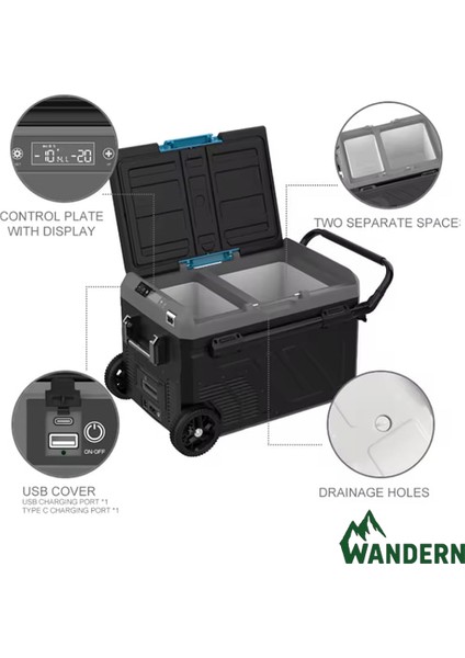 Donduruculu ve Kompresörlü Mobil Buzdolabı 40 Lt modelleri