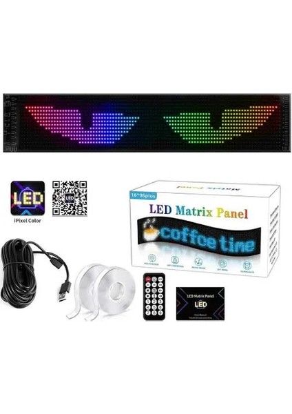 Matrix LED Panel Cama Yapışan Telefon Kontrollü LED Lamba 16X96