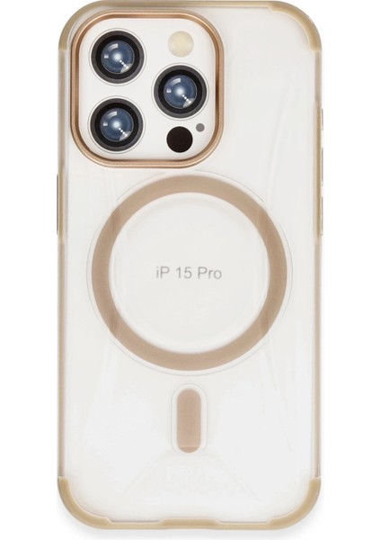 Zengezur Joko Iphone 15 Pro Hilton Magsafe Kapak - Gold